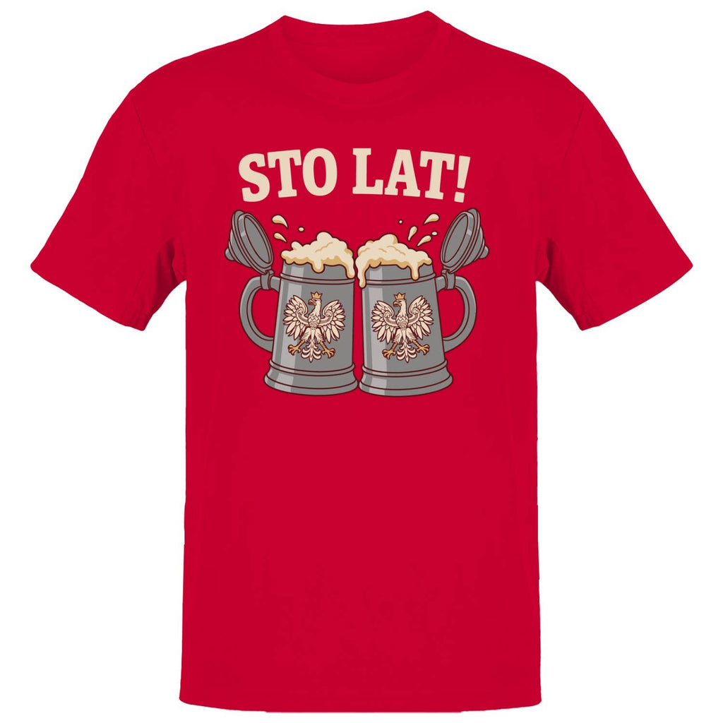 Sto Lat Polish Beer Mug Men's - Adult & Kids T-Shirts, Sweatshirts & Hoodies apparel design preview 1