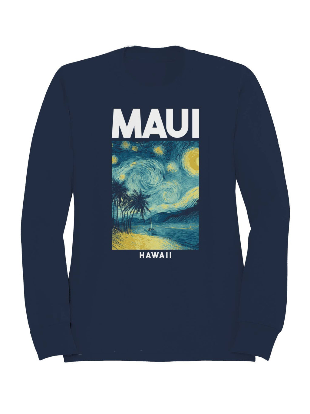 Maui Starry Night Beach Art Men's - Adult & Kids T-Shirts, Sweatshirts & Hoodies apparel design preview 1
