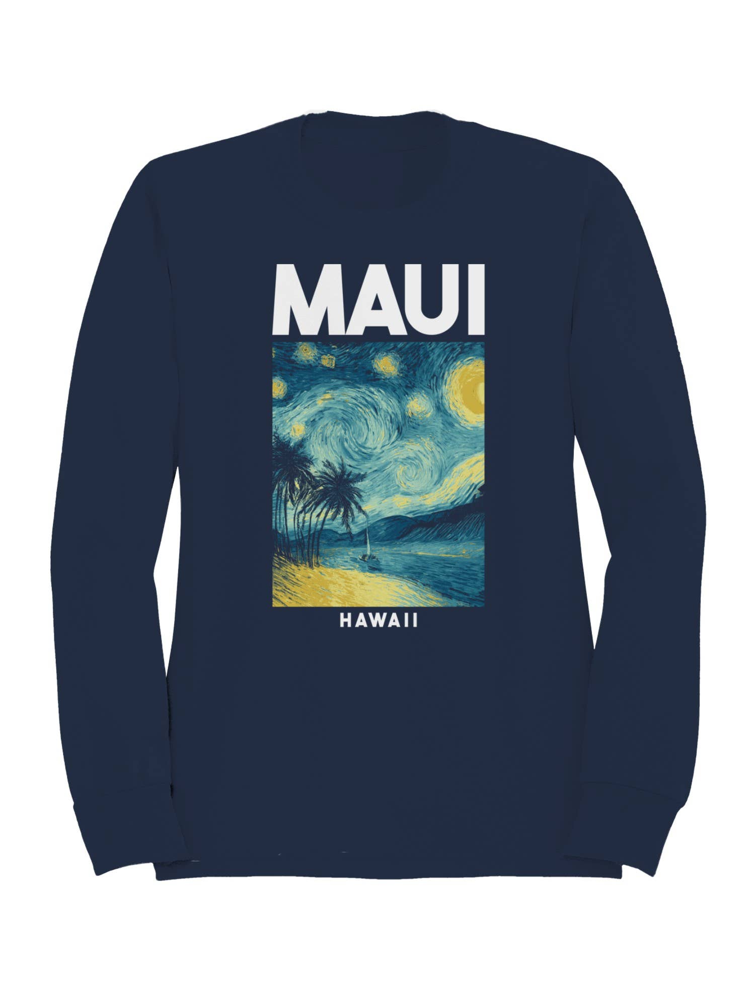 Maui Starry Night Beach Art Men's - Adult & Kids T-Shirts, Sweatshirts & Hoodies apparel design preview 1