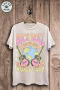 Rock and Roll World Tour Graphic Top - Adult & Kids T-Shirts, Sweatshirts & Hoodies apparel design preview 1