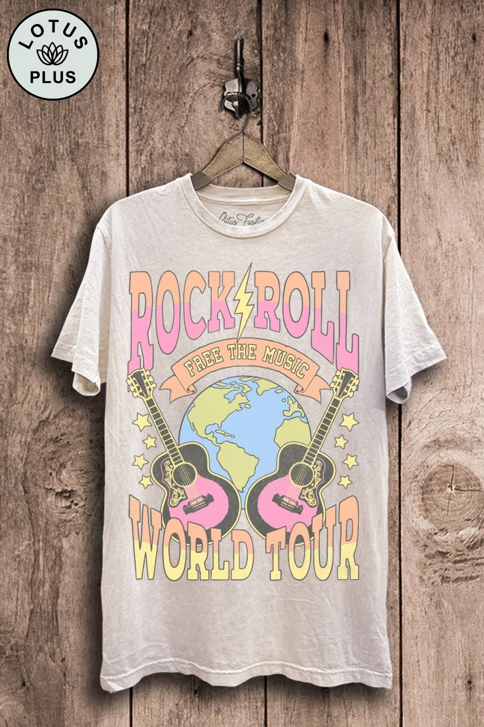 Rock and Roll World Tour Graphic Top - Adult & Kids T-Shirts, Sweatshirts & Hoodies apparel design preview 1
