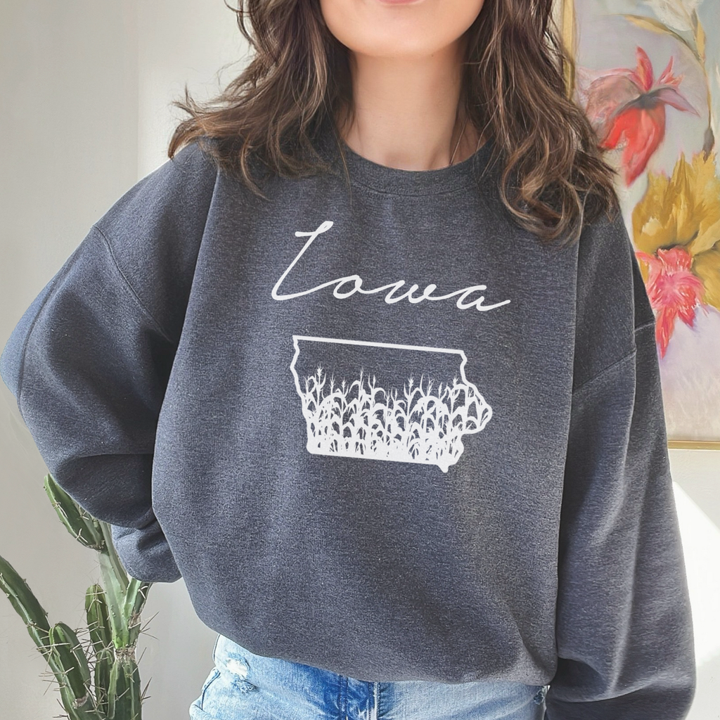 Iowa Cursive and - Adult & Kids T-Shirts, Sweatshirts & Hoodies apparel design preview 1
