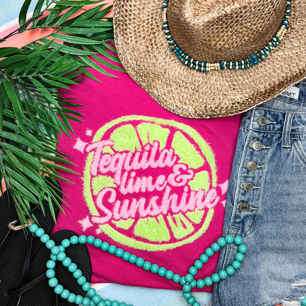 Tequila, Lime Sunshine Fluffy - Adult & Kids T-Shirts, Sweatshirts & Hoodies apparel design preview 1