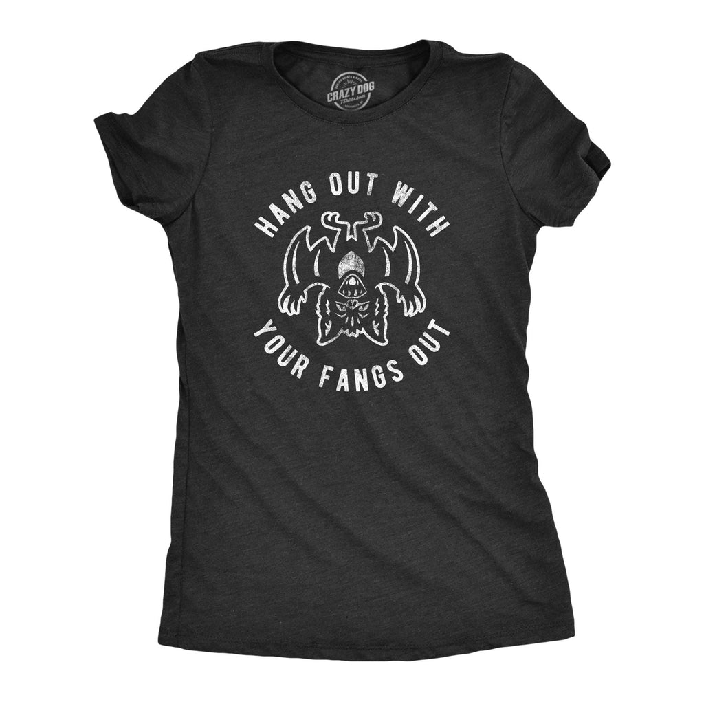 Hang Out with Your Fangs Women's - Adult & Kids T-Shirts, Sweatshirts & Hoodies apparel design preview 1