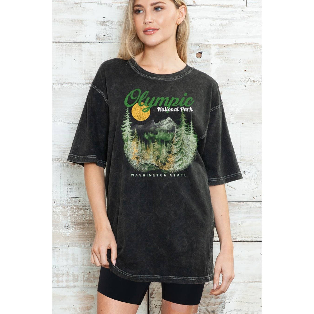 Olympic National Park Washington State Oversize - Adult & Kids T-Shirts, Sweatshirts & Hoodies apparel design preview 1