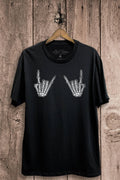 Rock and Roll Skeleton Hands Graphic Top - Adult & Kids T-Shirts, Sweatshirts & Hoodies apparel design preview 1