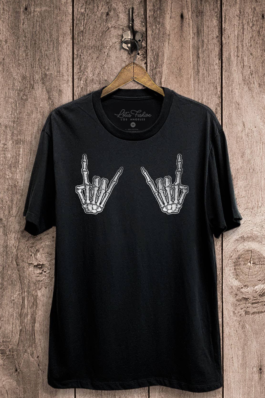 Rock and Roll Skeleton Hands Graphic Top - Adult & Kids T-Shirts, Sweatshirts & Hoodies apparel design preview 1