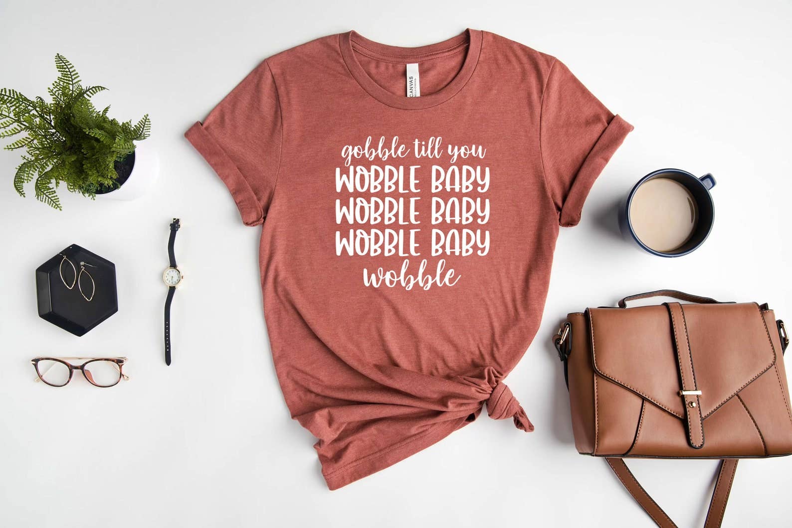 Gobble Till You Wobble Baby - Adult & Kids T-Shirts, Sweatshirts & Hoodies apparel design preview 1