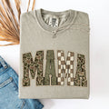 Mama, Camo, Checkered, Mother's Day, Comfort Colors - Adult & Kids T-Shirts, Sweatshirts & Hoodies apparel design preview 1