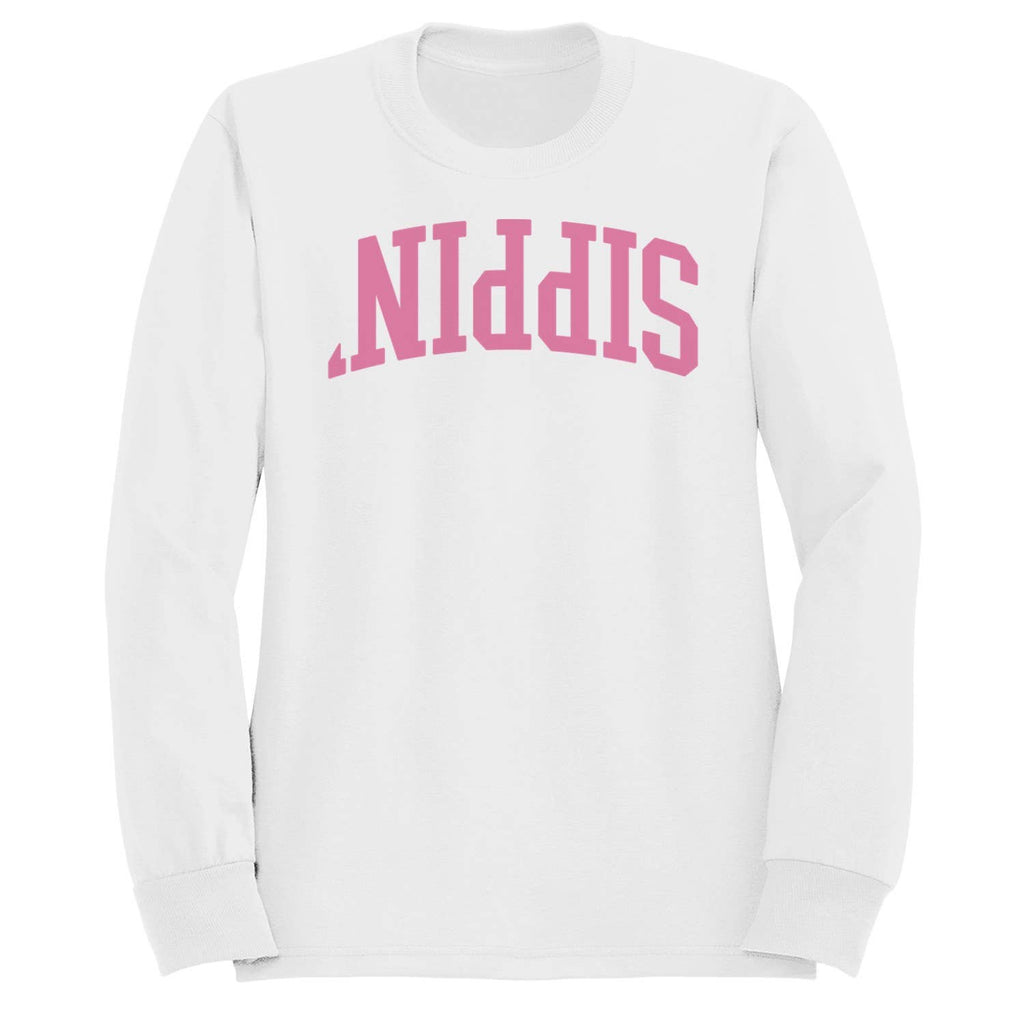 Sippin' Pretty Pink Retro Men's - Adult & Kids T-Shirts, Sweatshirts & Hoodies apparel design preview 1