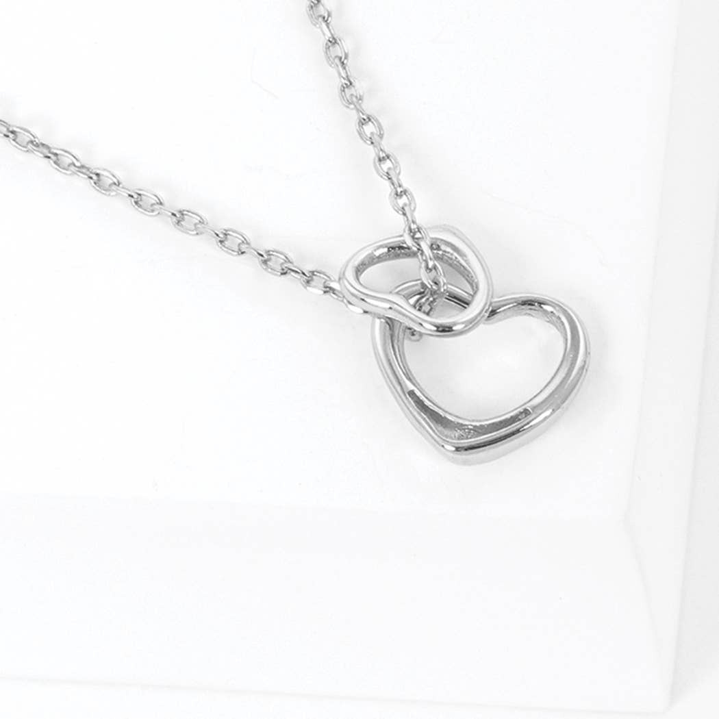 Gold-Dipped Double Hearts Necklace - Adult & Kids T-Shirts, Sweatshirts & Hoodies apparel design preview 1