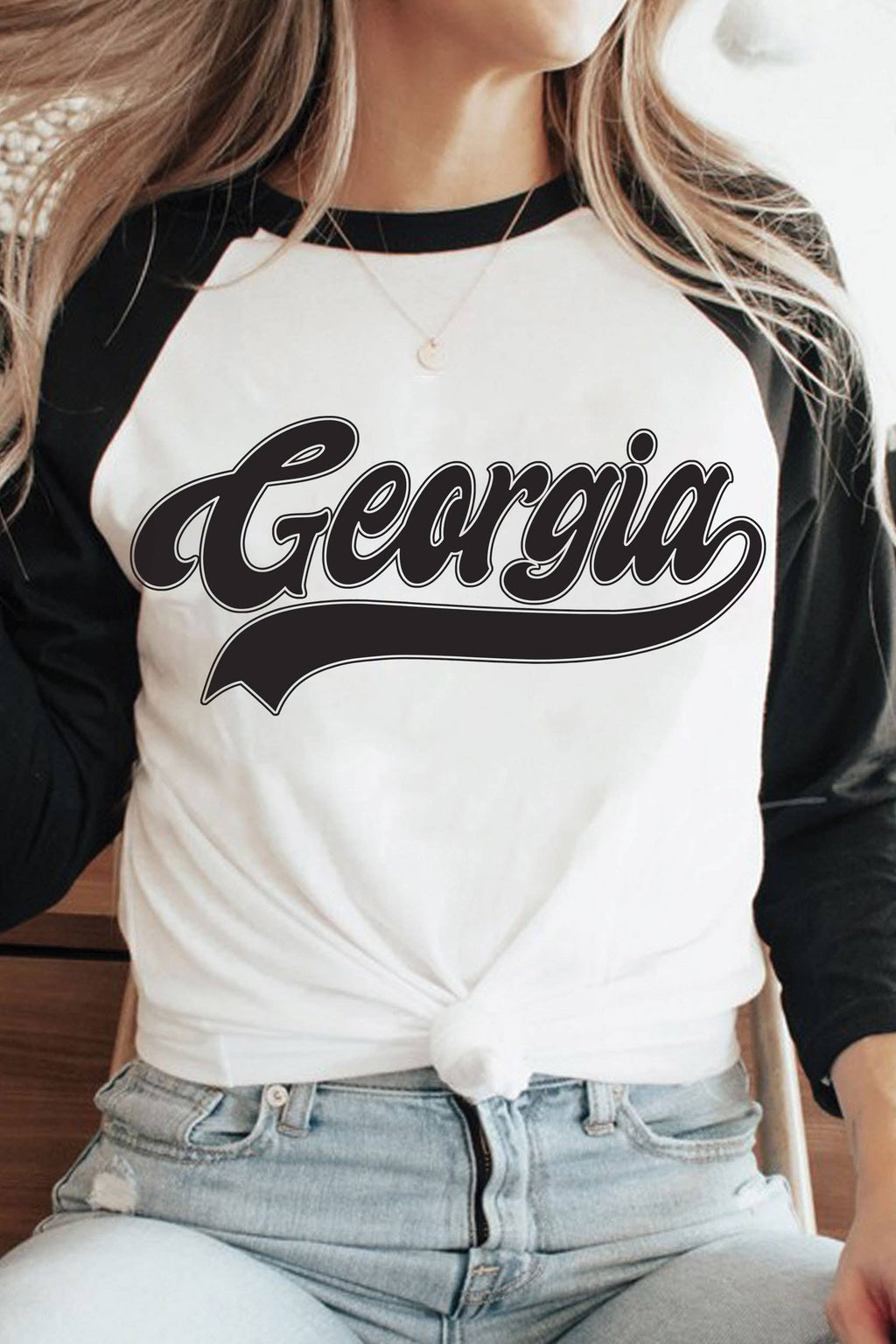 Georgia Puff Graphic Raglan - Adult & Kids T-Shirts, Sweatshirts & Hoodies apparel design preview 1