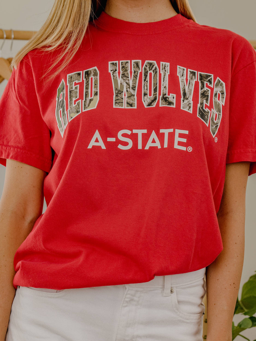 Asu Arkansas State Red Wolves Camo Filled Gault Cc - Adult & Kids T-Shirts, Sweatshirts & Hoodies apparel design preview 1