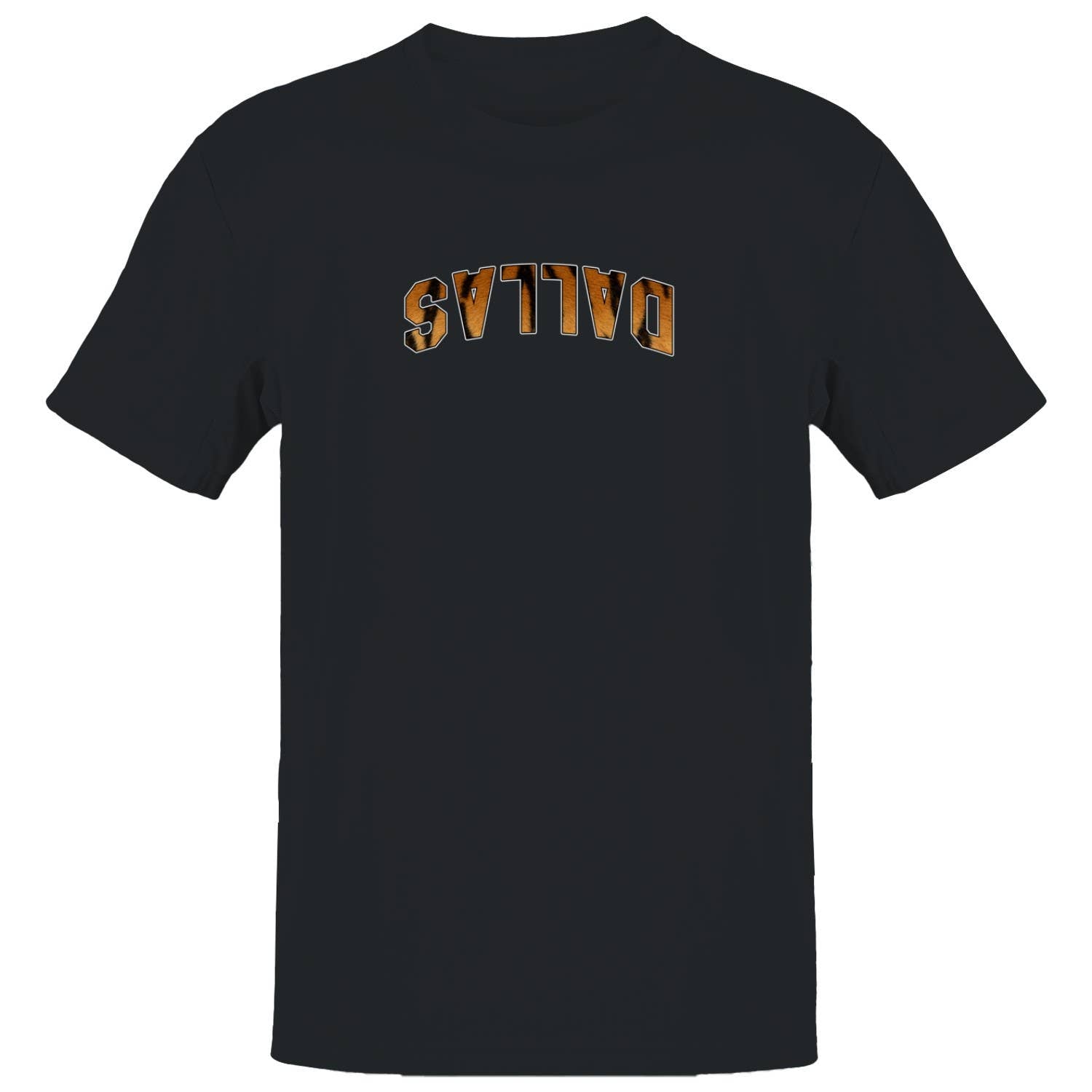 Dallas Tiger Print Arched Text Men's - Adult & Kids T-Shirts, Sweatshirts & Hoodies apparel design preview 1