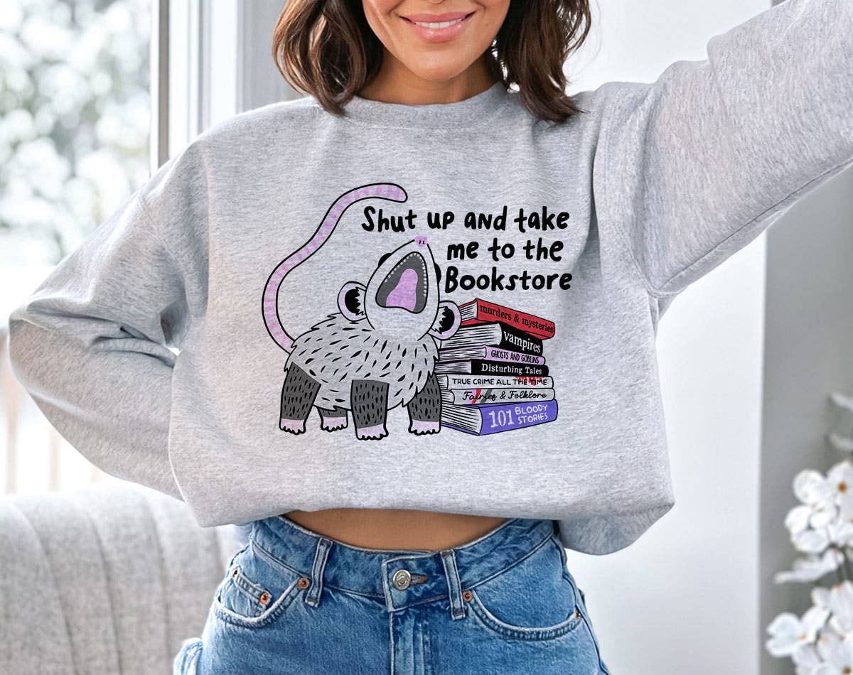 Shut Up and Take Me To the Bookstore Bookish - Adult & Kids T-Shirts, Sweatshirts & Hoodies apparel design preview 1