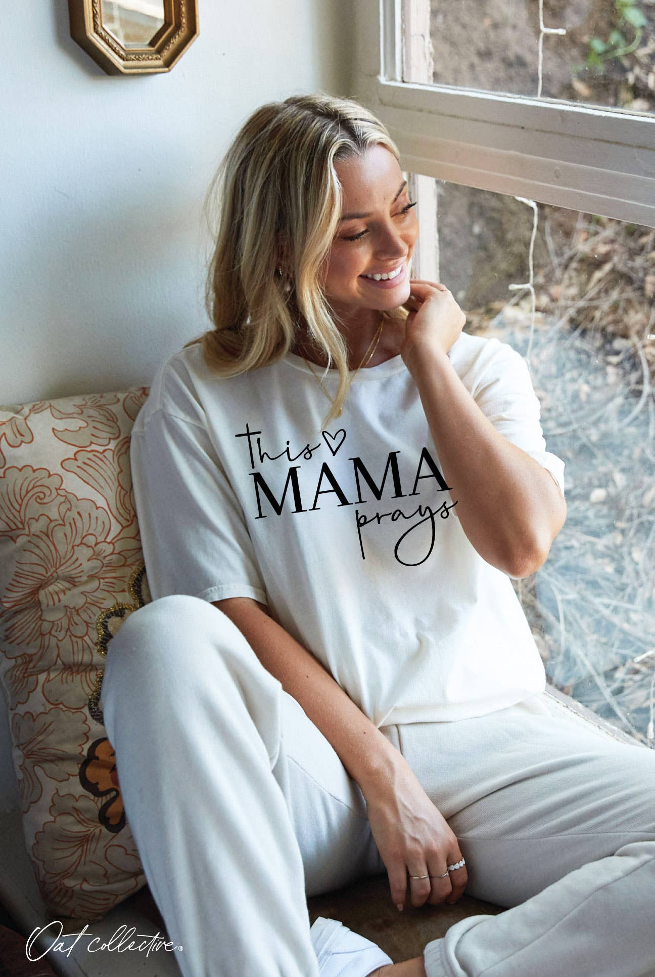 This Mama Prays Mineral Washed Graphic Top - Adult & Kids T-Shirts, Sweatshirts & Hoodies apparel design preview 1