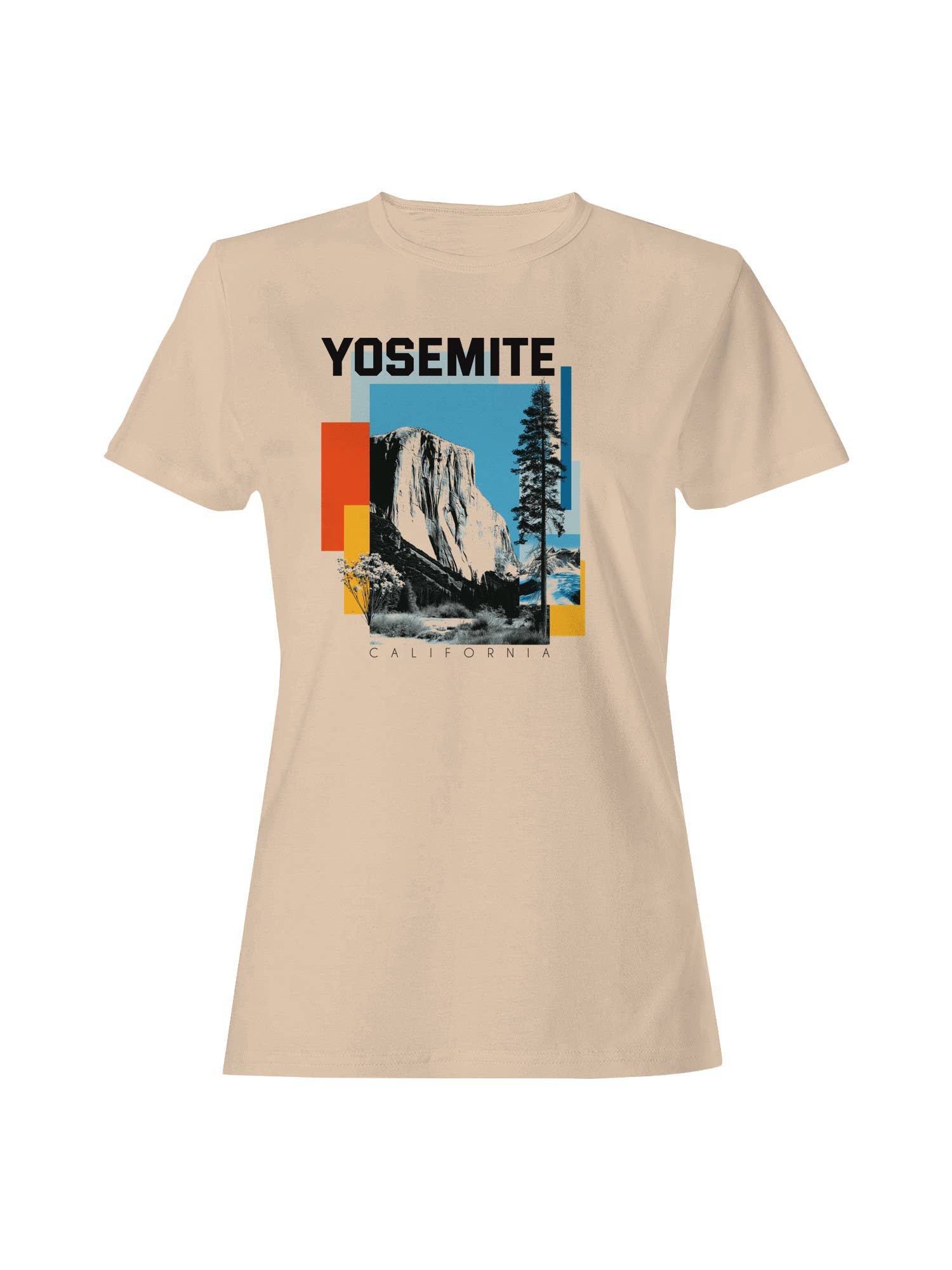 Yosemite California Vintage Art Women's - Adult & Kids T-Shirts, Sweatshirts & Hoodies apparel design preview 1