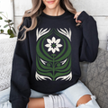 White Daisy Floral, Vintage Boho, Nature - Adult & Kids T-Shirts, Sweatshirts & Hoodies apparel design preview 1