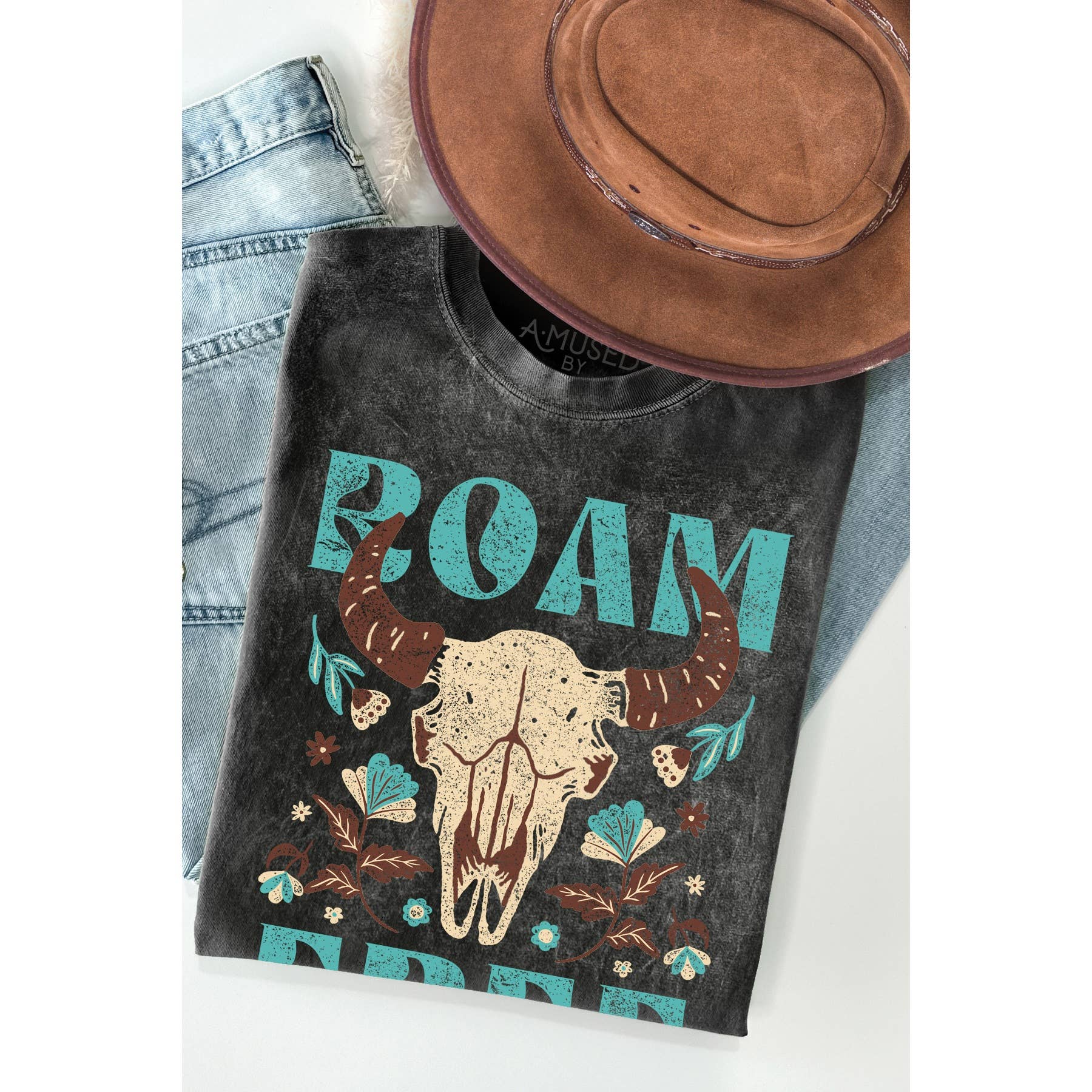 Roam Free Mineral Wash - Adult & Kids T-Shirts, Sweatshirts & Hoodies apparel design preview 1