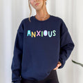 Anxious Positivity Sarcastic Mental Health Pastel - Adult & Kids T-Shirts, Sweatshirts & Hoodies apparel design preview 1