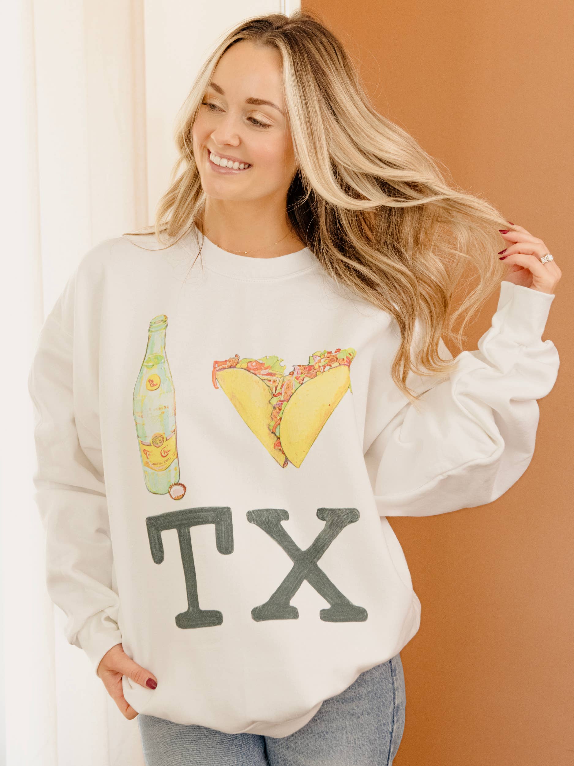 I Heart Tacos Tx White - Adult & Kids T-Shirts, Sweatshirts & Hoodies apparel design preview 1