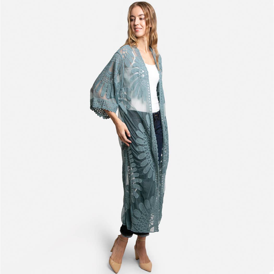 Solid Floral Lace Cover-Up - Adult & Kids T-Shirts, Sweatshirts & Hoodies apparel design preview 1