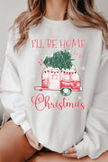 I'll Be Home For Christmas Graphic Brushed - Adult & Kids T-Shirts, Sweatshirts & Hoodies apparel design preview 1