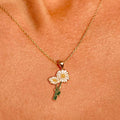 Daisy Birth Flower Necklace April Pendant - Adult & Kids T-Shirts, Sweatshirts & Hoodies apparel design preview 1