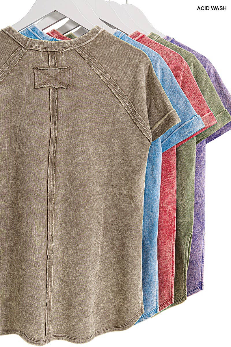 `.French Terry Vintage Wash Casual Top w/ Back Patch - Adult & Kids T-Shirts, Sweatshirts & Hoodies apparel design preview 1