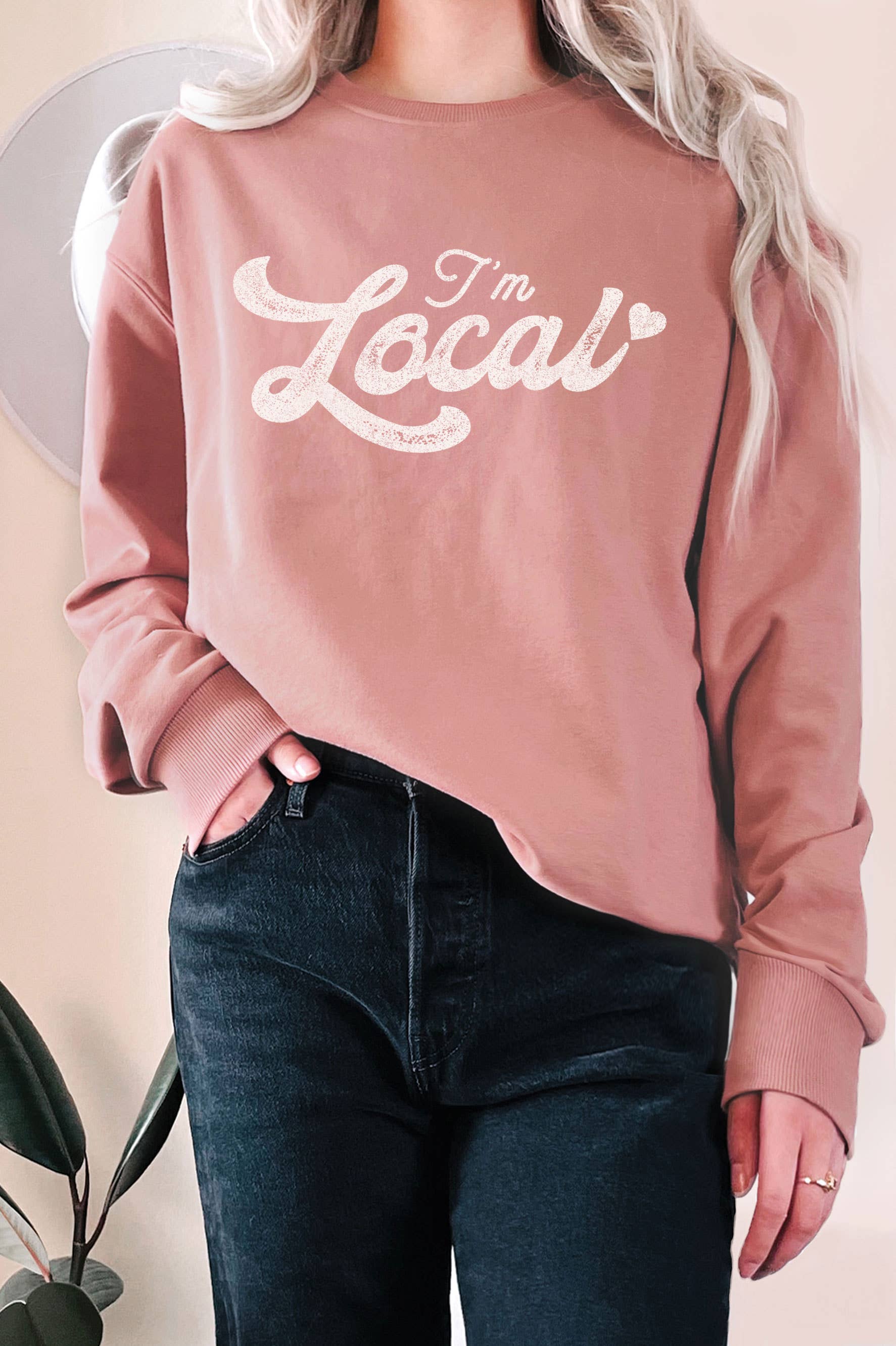 I'm Local Love Graphic Terry - Adult & Kids T-Shirts, Sweatshirts & Hoodies apparel design preview 1