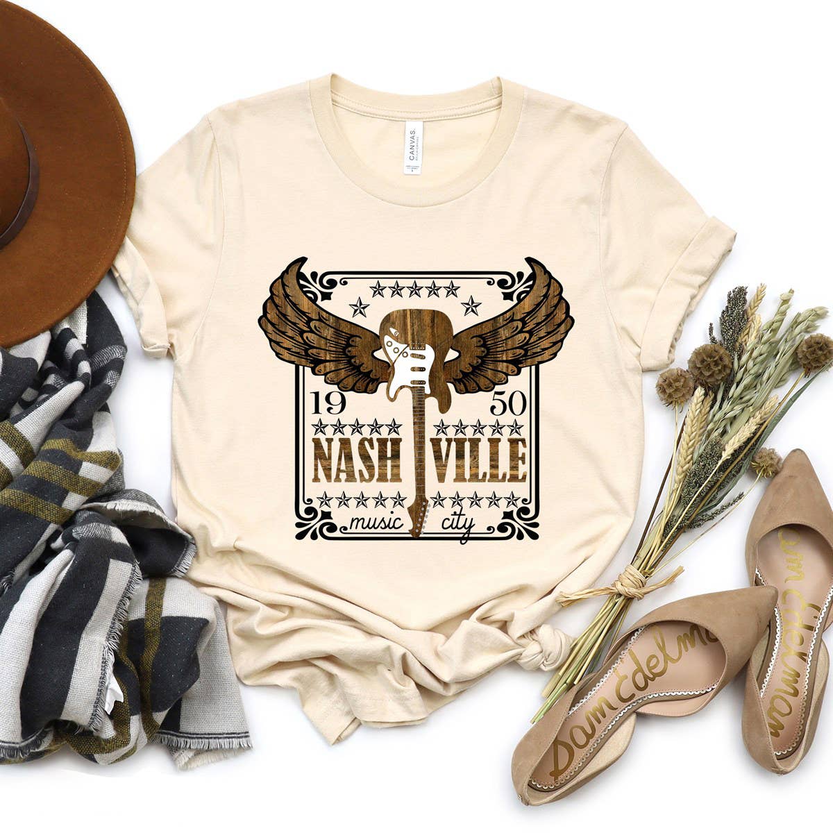 Country Music Nashville Rocks - Adult & Kids T-Shirts, Sweatshirts & Hoodies apparel design preview 1