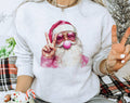 Santa Clause Peace Bubble Gum Retro Christmas - Adult & Kids T-Shirts, Sweatshirts & Hoodies apparel design preview 1