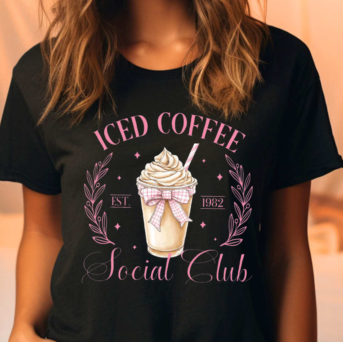 Iced Coffee Social Club - Adult & Kids T-Shirts, Sweatshirts & Hoodies apparel design preview 1