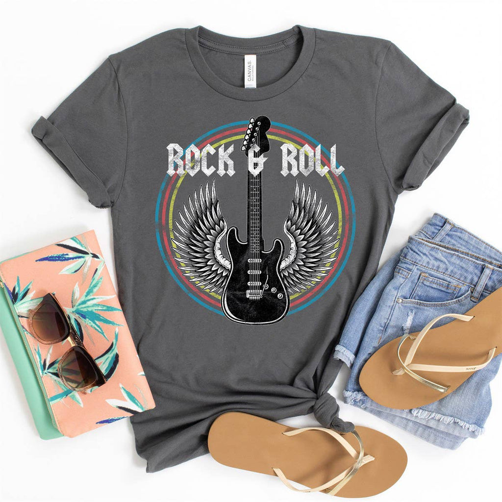 Rock Roll Guitar Music Lover and - Adult & Kids T-Shirts, Sweatshirts & Hoodies apparel design preview 1
