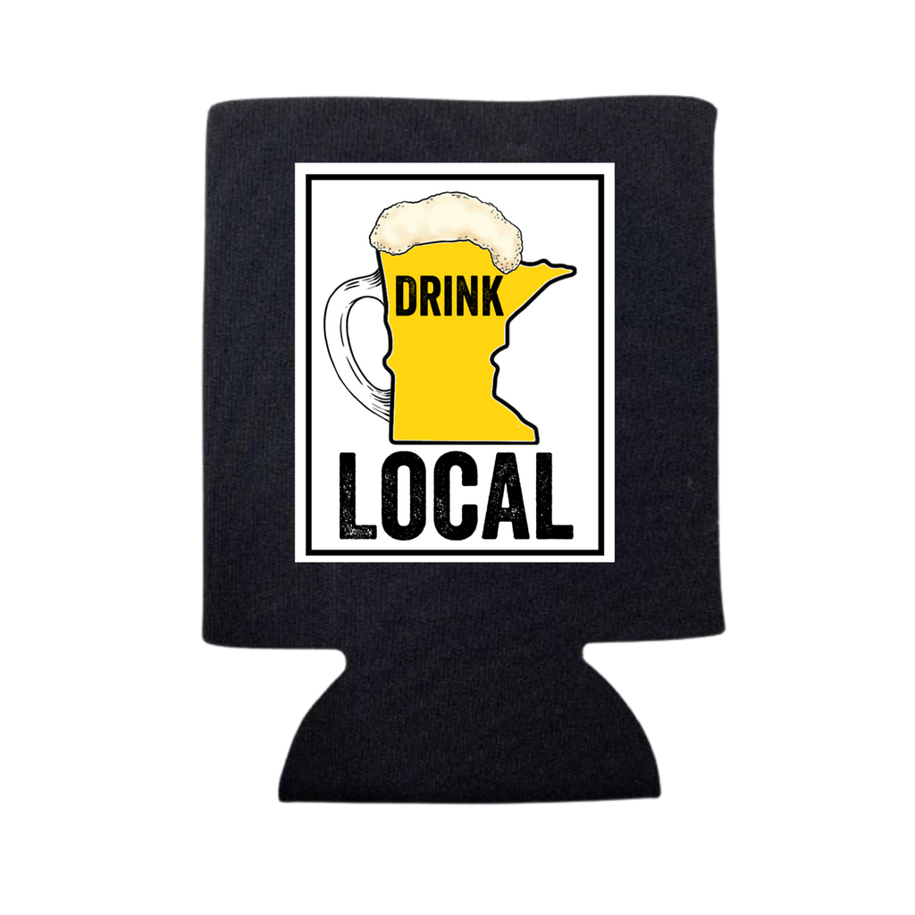 Drink Local Minnesota Can Cooler - Adult & Kids T-Shirts, Sweatshirts & Hoodies apparel design preview 1