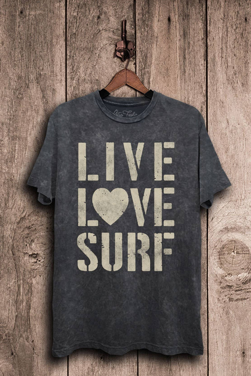 Live Love Surf Graphic Top - Adult & Kids T-Shirts, Sweatshirts & Hoodies apparel design preview 1