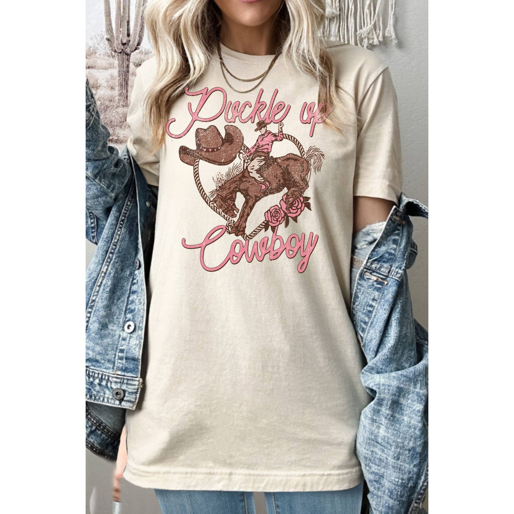 Buckle Up Cowboy - Adult & Kids T-Shirts, Sweatshirts & Hoodies apparel design preview 1