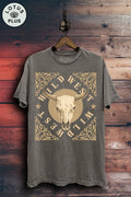 Wild West Cow Skull Graphic Top - Adult & Kids T-Shirts, Sweatshirts & Hoodies apparel design preview 1