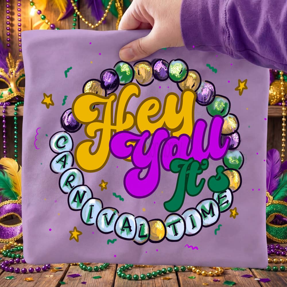 Hey Y'All, It'S Carnival Time Mardi Gras - Adult & Kids T-Shirts, Sweatshirts & Hoodies apparel design preview 1