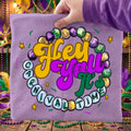 Hey Y'All, It'S Carnival Time Mardi Gras - Adult & Kids T-Shirts, Sweatshirts & Hoodies apparel design preview 1