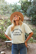 Support Your Local Farmers Mineral Washed Graphic Top - Adult & Kids T-Shirts, Sweatshirts & Hoodies apparel design preview 1