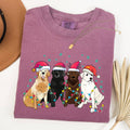 Christmas Dogs, Puppies, Dog Lovers, Santa Xmas - Adult & Kids T-Shirts, Sweatshirts & Hoodies apparel design preview 1