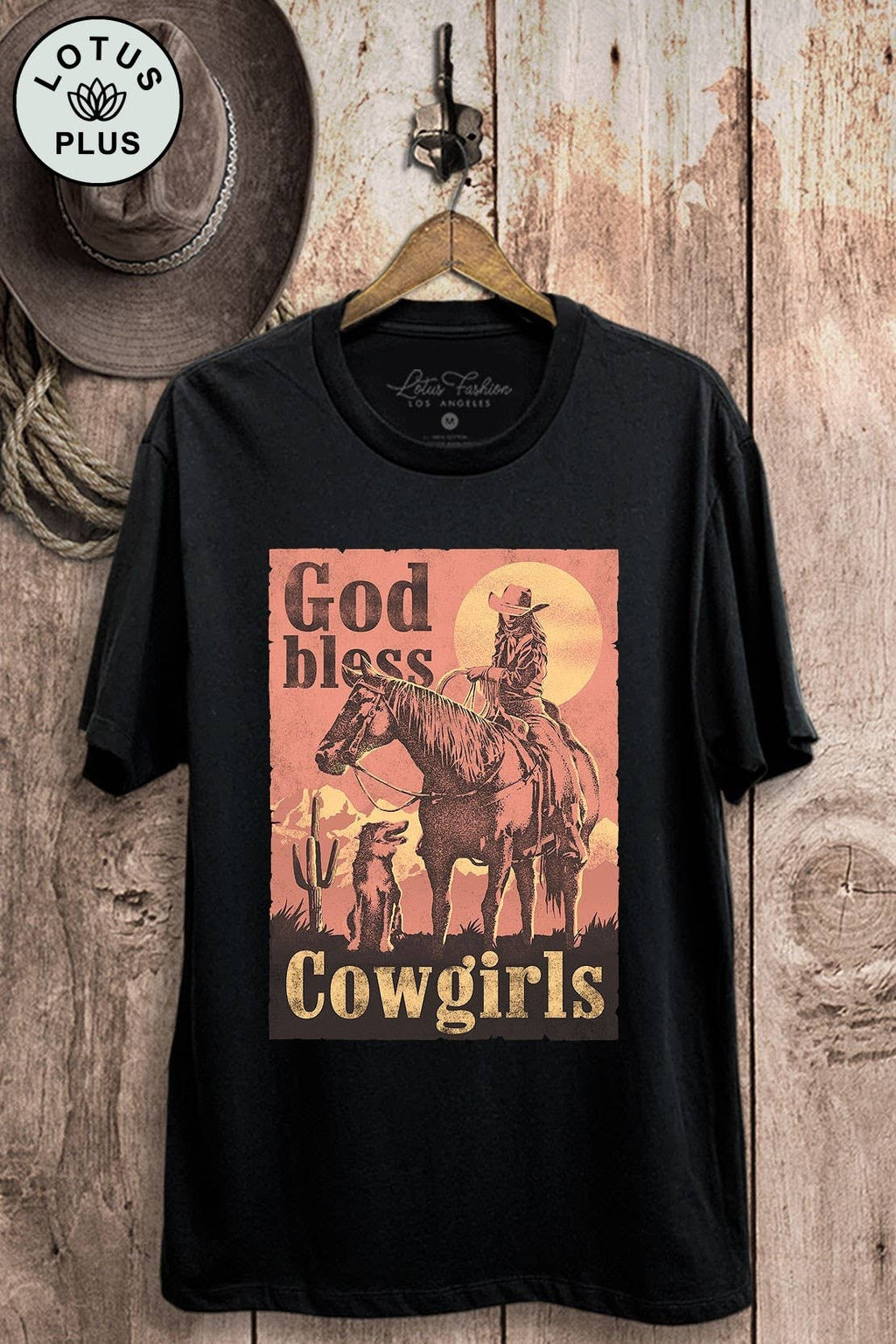 God Bless Cowgirls Graphic Top - Adult & Kids T-Shirts, Sweatshirts & Hoodies apparel design preview 1