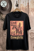 God Bless Cowgirls Graphic Top - Adult & Kids T-Shirts, Sweatshirts & Hoodies apparel design preview 1