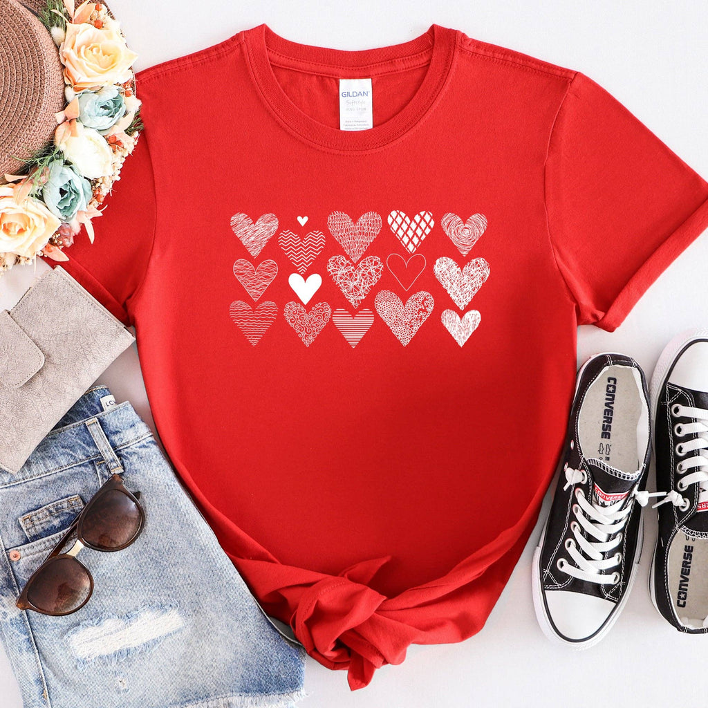 Heart Doodles, Super Soft Valentine's Day - Adult & Kids T-Shirts, Sweatshirts & Hoodies apparel design preview 1