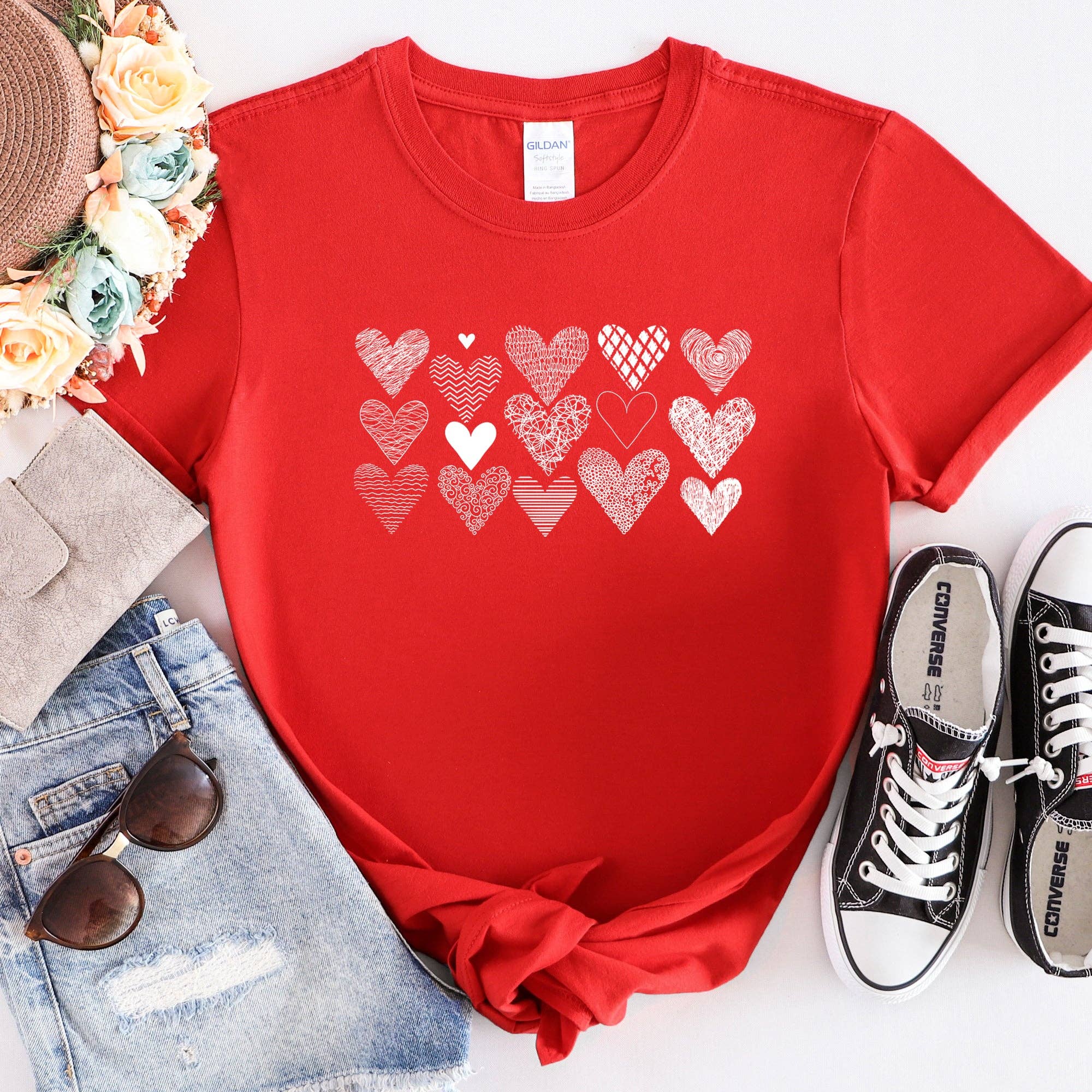 Heart Doodles, Super Soft Valentine's Day - Adult & Kids T-Shirts, Sweatshirts & Hoodies apparel design preview 1