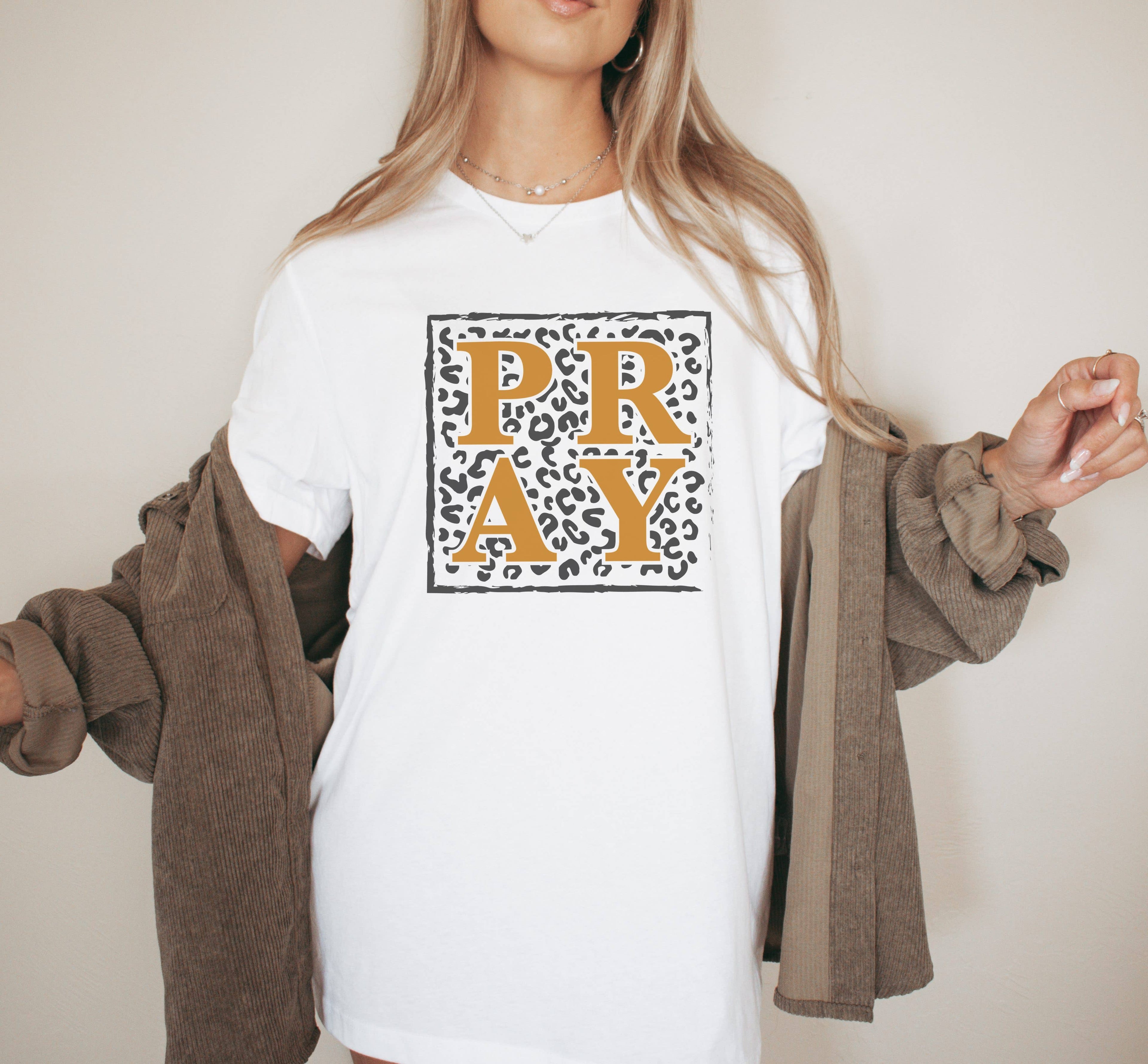 Leopard Pray Graphic Women's Religous - Adult & Kids T-Shirts, Sweatshirts & Hoodies apparel design preview 1