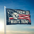 Even My Dog Wants Trump Flag 2 - Adult & Kids T-Shirts, Sweatshirts & Hoodies apparel design preview 1