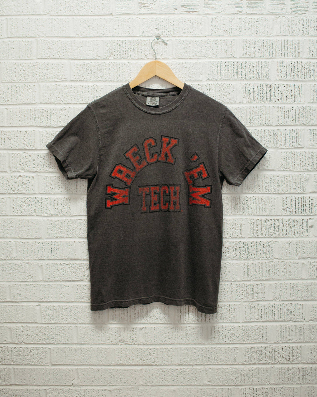 Wreck Em Texas Tech Mega Arch Pepper Comfort Colors - Adult & Kids T-Shirts, Sweatshirts & Hoodies apparel design preview 1