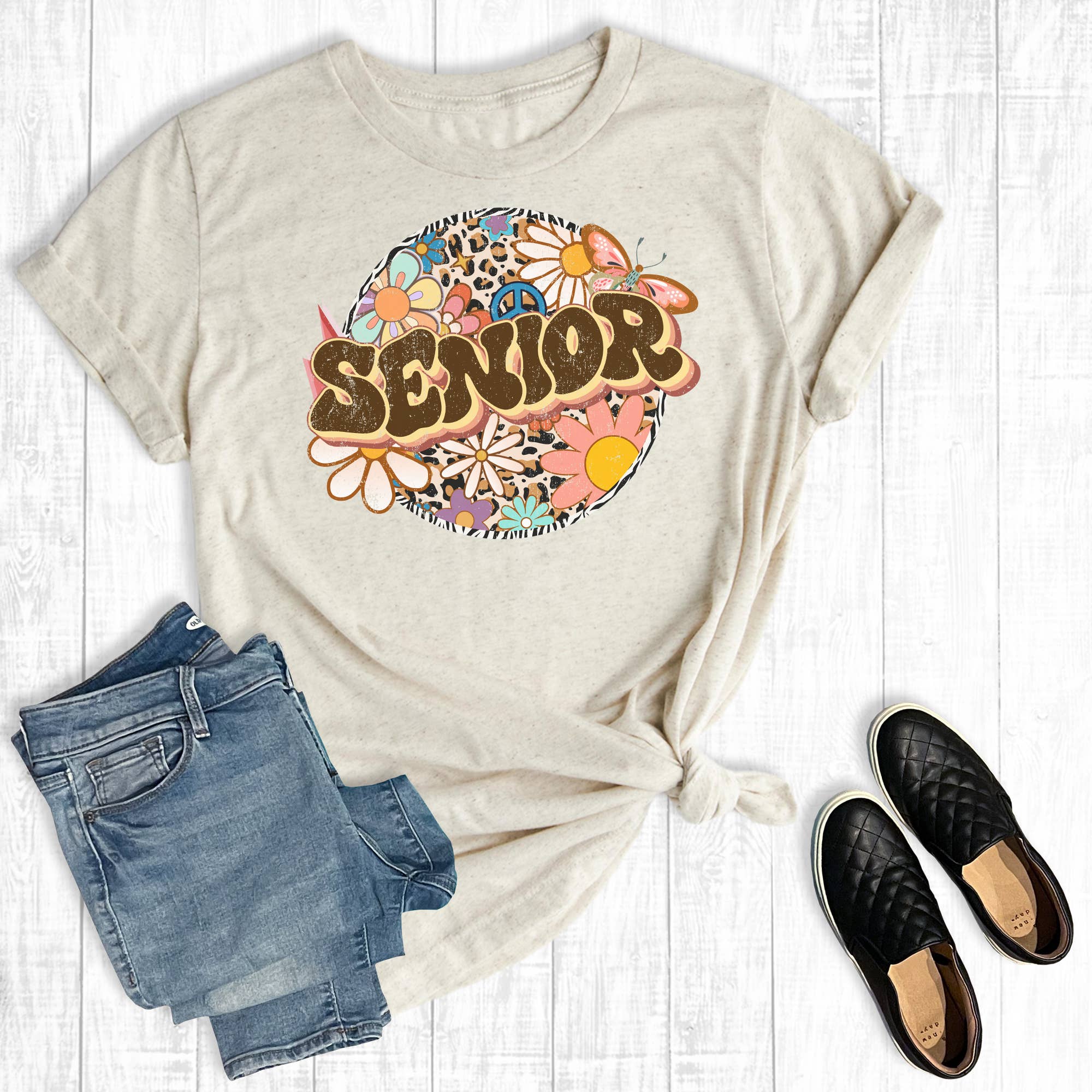 Retro Senior Circle Graphic - Adult & Kids T-Shirts, Sweatshirts & Hoodies apparel design preview 1